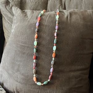 Multi colored beaded necklace